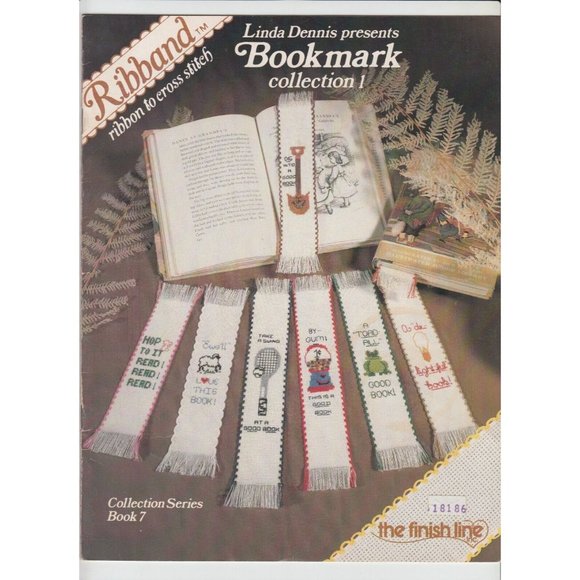 The Finish Line Bookmark Collection Cross Stich Pattern Booklet Linda Dennis - Picture 1 of 2